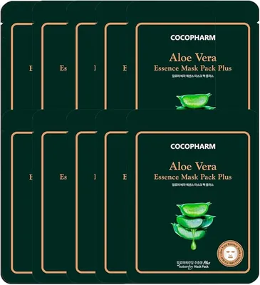 NATUREBY Plus Aloe Vera Essence Mask Pack 23g X10pcs