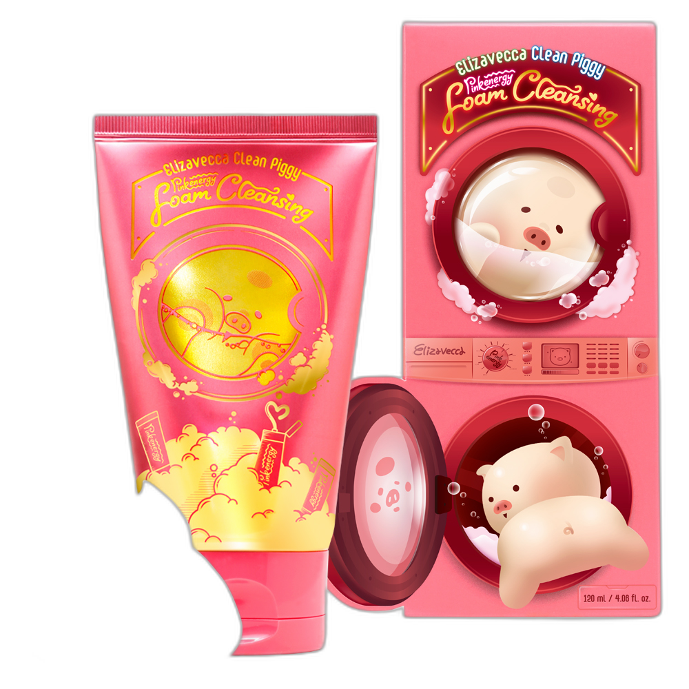 ELIZAVECCA Elizavecca Clean Piggy Pinkenergy Foam Cleansing