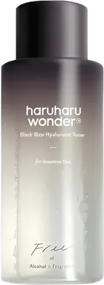 Haruharu Wonder Black Rice Hyaluronic Toner For Sensitive Skin 5.1 Fl.Oz / 150ml - Alcohol Free Fragrance Free Vegan Cruelty Free Ewg-Green