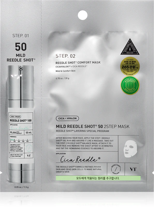 Vt Cosmetics Mild Reedle Shot 50 2-Step Mask - 1pc